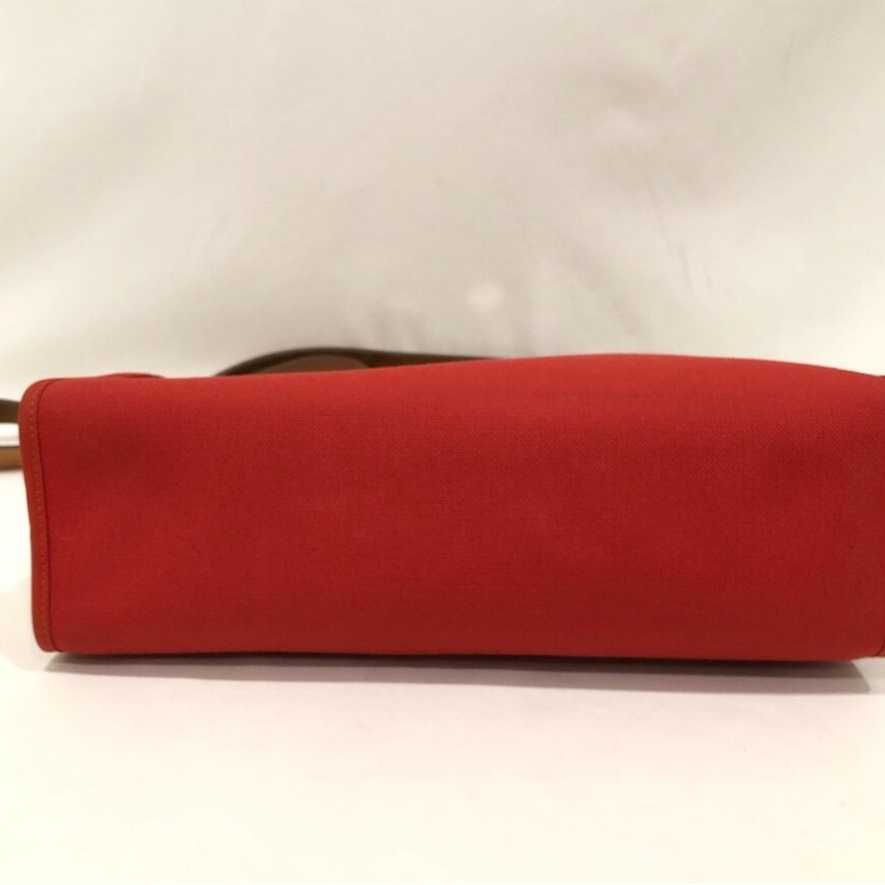 🧡2X HP🧡 Hermes Red/Orange Canvas Herbag SKU #883269 (Gently Used) - Picture 5 of 16